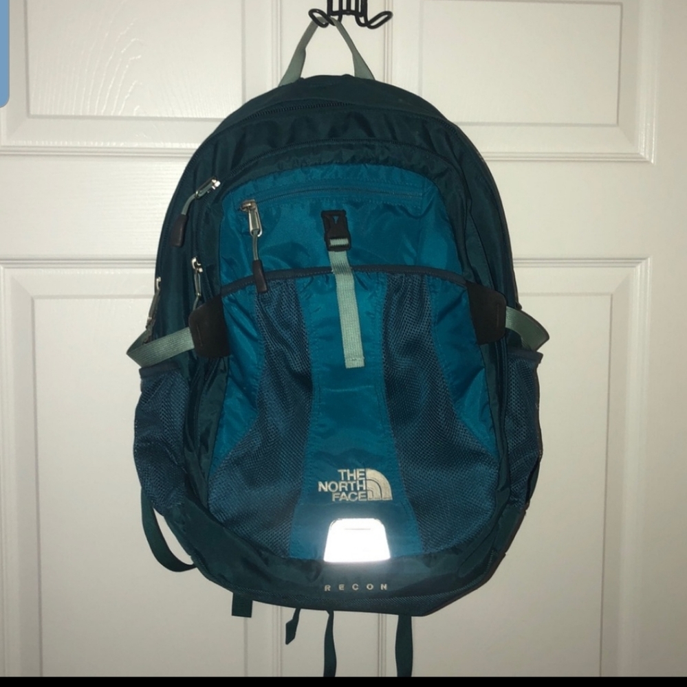 Northface blue bookbag plenty of space